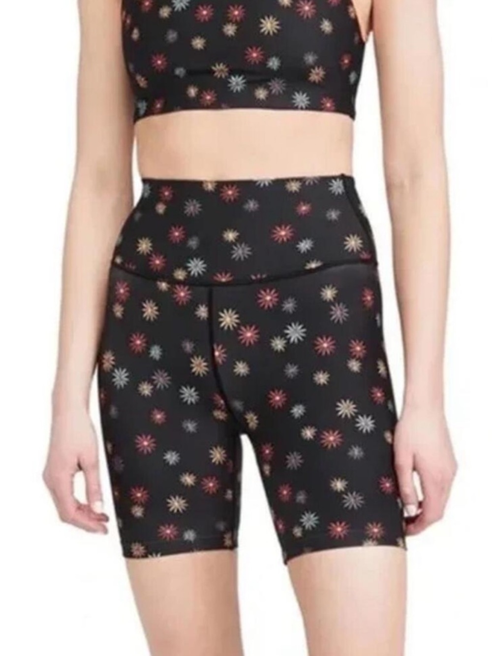 NWT Splits59 Ava High Waist Floral Bike Short XS